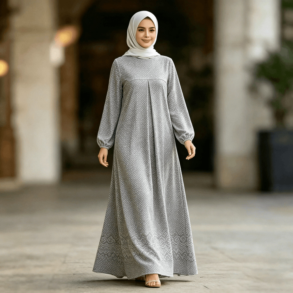 ชุดมุสลิมผู้หญิงแขนยาวเจียมตัว Abaya Kaftan Baju Kurung เสื้อผ้าอิสลามสมัยใหม่ 051 ราคาถูก Shopee Lazada