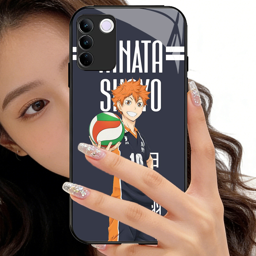 O-21 Haikyuu กระจกนิรภัยเคสโทรศัพท์ VIVO V30 V29 V29E Y100 T3 V23E Y200E Y200 V27 V23 V27E Pro Lite 