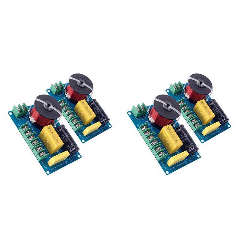 C (Li3g) 4Pcs 200W 3-Way Audio Hifi Filter Circuit Board Stereo Speaker Crossover Filters Treble/Ba