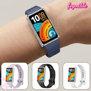 สายซิลิโคน for Smartwatch Huawei Band 11/11 Pro ปรับได้ยางอ่อนสายรัดข้อมือสายรัดข้อมืออุปกรณ์เสริม for Huawei Band 11