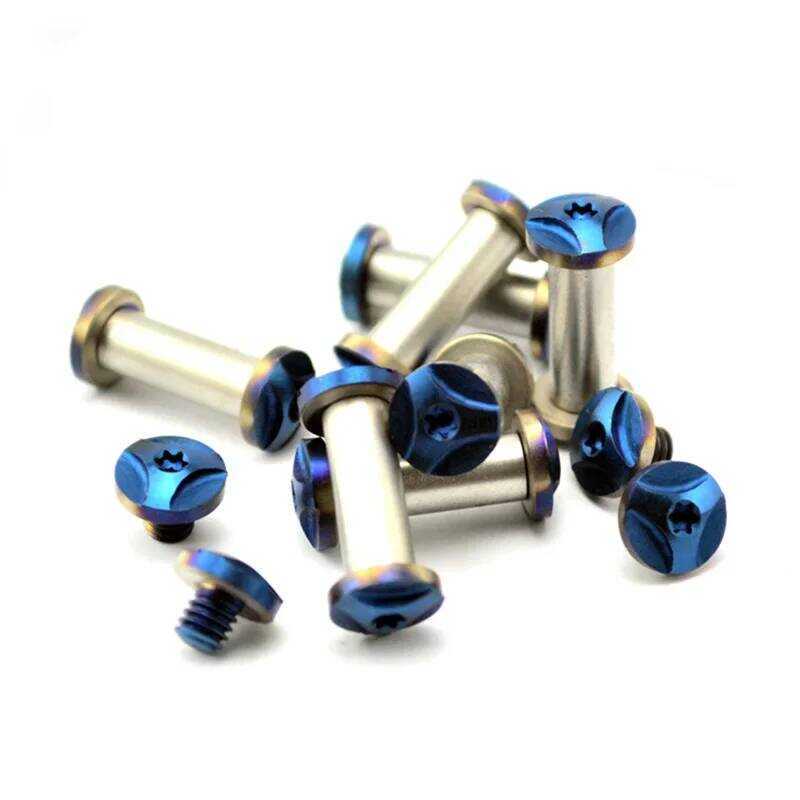 2sets Roasting Blue Screw for Diy Knife Handle Making Material Knife Handle Screw 20 Size for Strai
