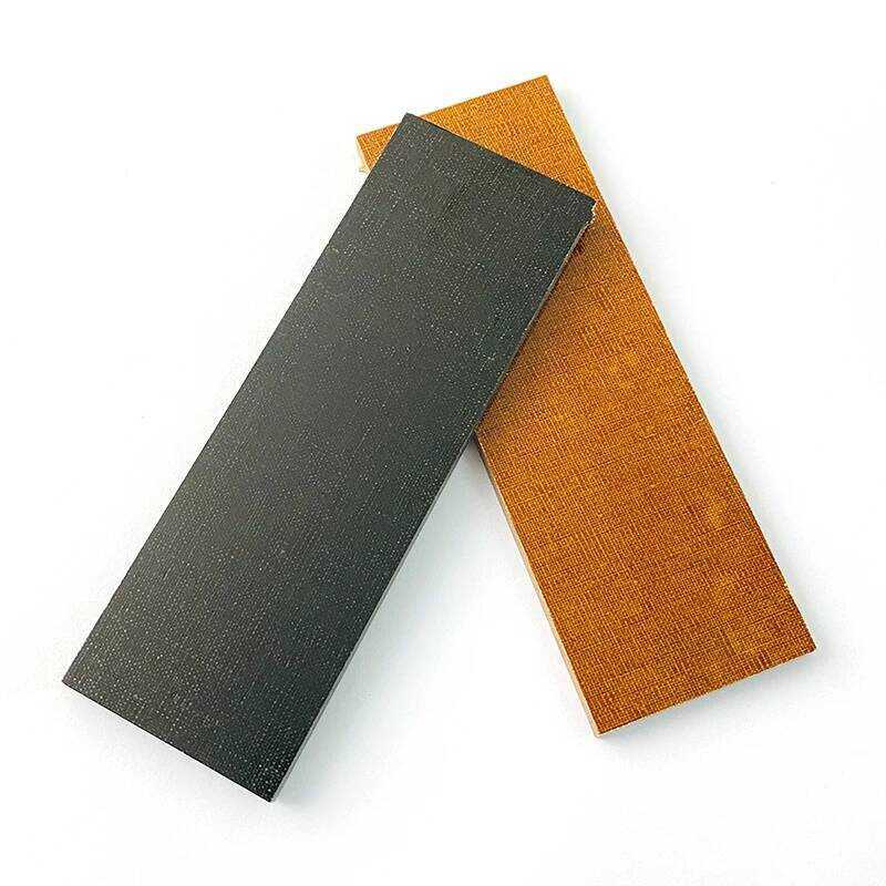 2pieces Micata Knife Handle Material Teplate Board for DIY Knife Handle Making Flax Material Craft