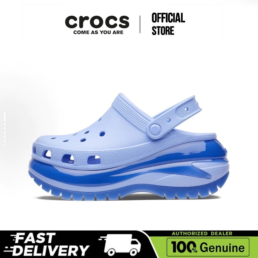 【100% Genuine】Crocs Mega Crush Clog Moonlight Purple Sandal
