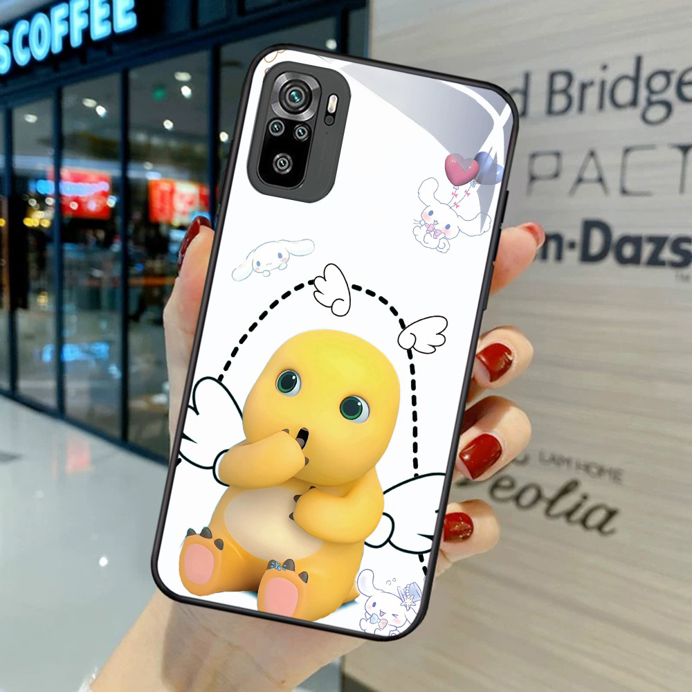 FB-23 Nailong HD Glass Case Casing Kaca สําหรับ Samsung Note S24 A16 A06 J6 A26 A56 S25 9 FE Plus Ul