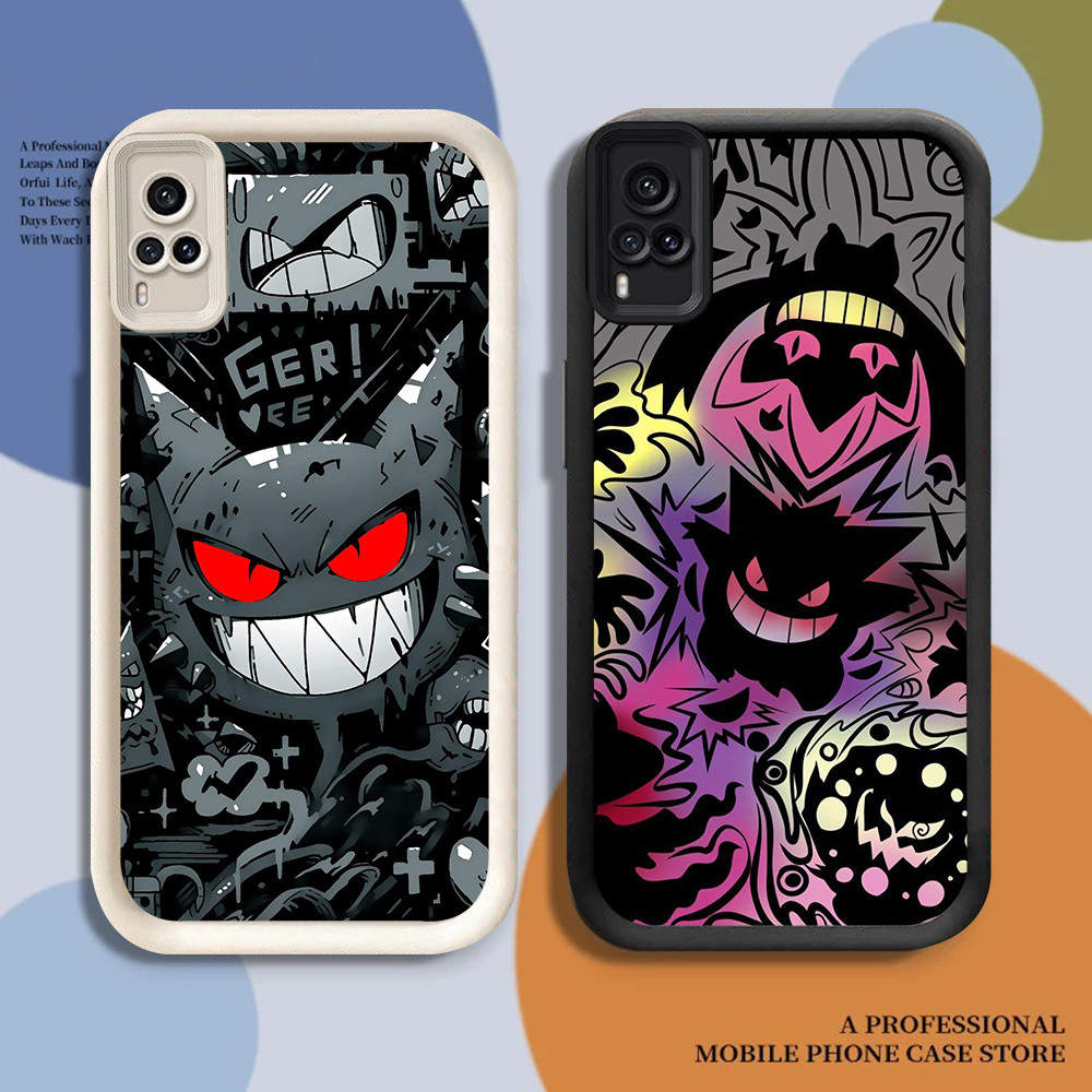 HP เคสโทรศัพท์สําหรับ VIVO Y200 Y35 V30E Z1 Y19S V40 Y28 2024 Pro Lite 5G FB-16 Gengar Pokemon