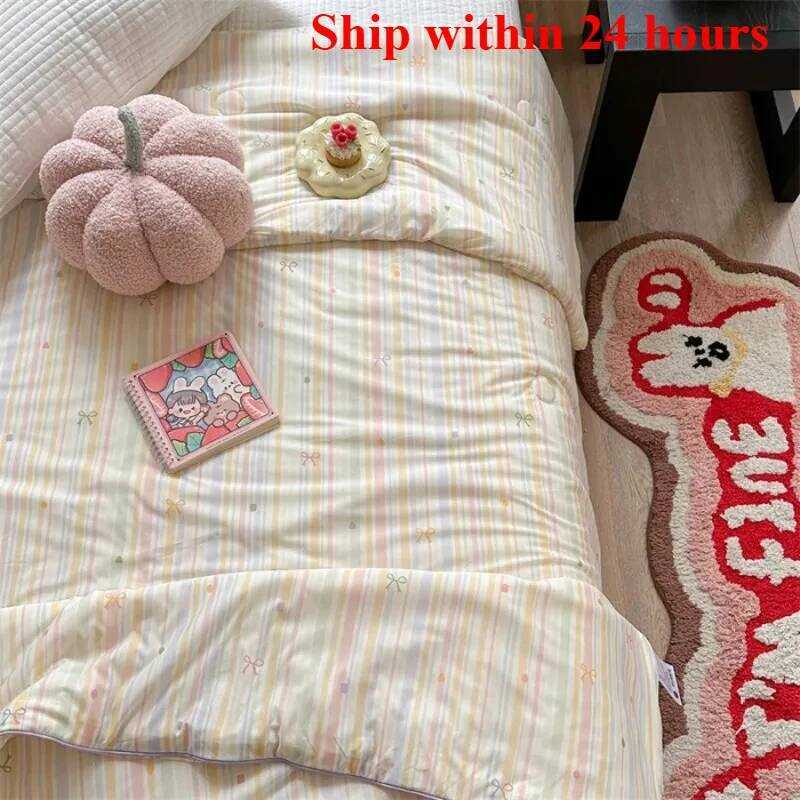 C 2025 New Cool Summer Cool Cold Summer Quilt Ice Silk Air Conditioner Quilt Adult Single Double Co