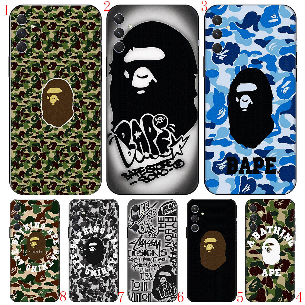 A BATHING APE สําหรับ Samsung J4 J6 J8 Plus หรือ Prime J2 J5 J7 Prime Core J730 Pro S6 Edge TPU เคสโ