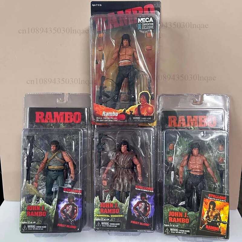 C NECA Figure First Blood John J Rambo Stallone Action Figure Rambo 2015 Ver. Special Forces Soldie