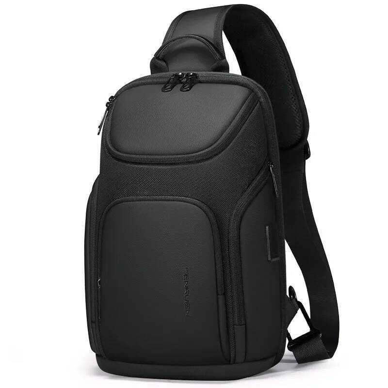 C Fenruien Men Shoulder For Men Waterproof USB Charge Crossbody S Male Short Trip Chest Fit For .7