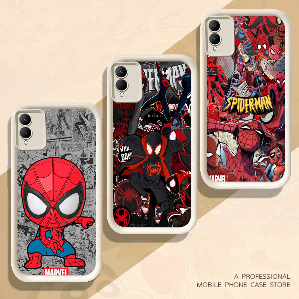 HP เคสโทรศัพท์สําหรับ VIVO Y30i Y21D V9 Y27 Y02 Y02t V29 Y02a V30 Pro 5G FB-21 Marvel Spider-Man
