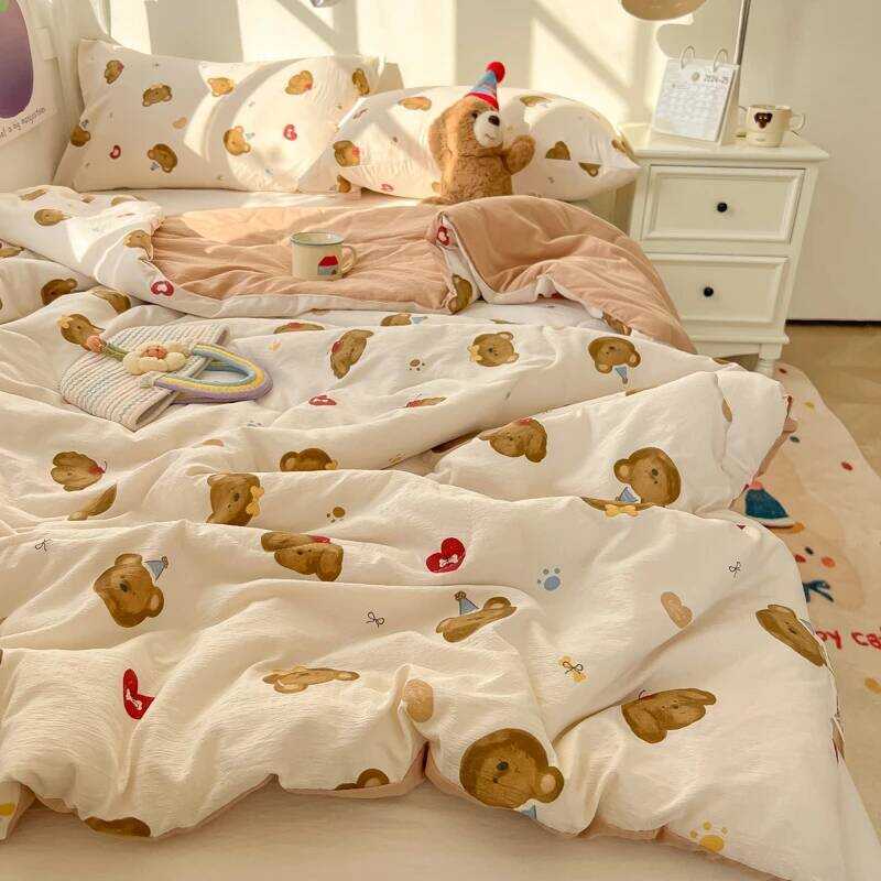 C A Grade Fluffy Summer Duvet Skin-Friendly Comfortable Blanket Soft Bare Sleeping Comforter Well-V