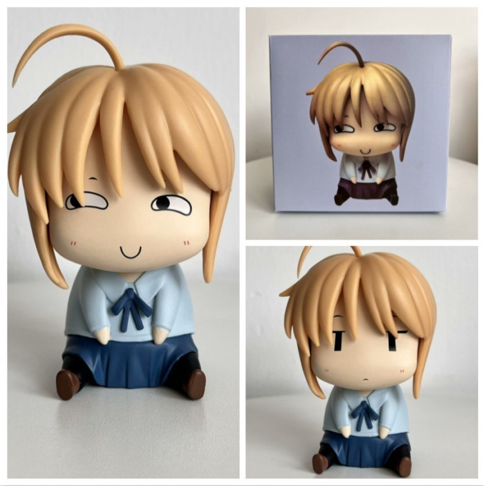 Fate fate Night of Destiny Arturia saber saber รุ่น Q Seated Two Anime Figures Models