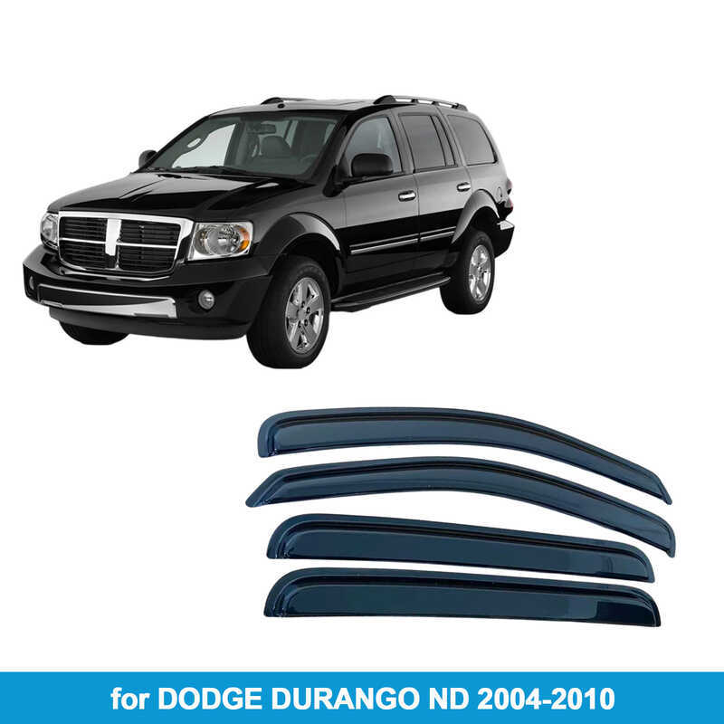 เหมาะสําหรับ Dodge Dodge DURANGO 24-2010 Rain Block Side Window Deflector Rain Eyebrow หนาฉีด Moldin