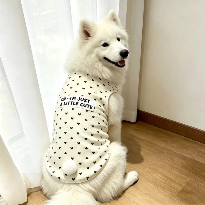 [คลังสินค้าพร้อม ข้อเสนอพิเศษ] เสื้อผ้าสัตว์เลี้ยงฤดูร้อนเสื้อกั๊กสุนัขใหญ่น่ารัก thumbnail 5