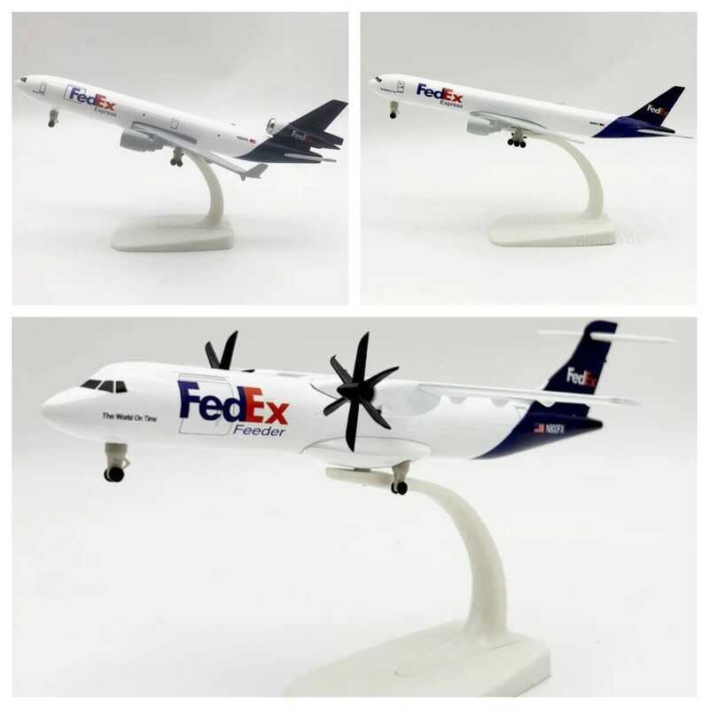 C 20Cm Airplane Model Air Fedex Express Aires B777 Air Fedex Atr Series Metal Toy Planes With Wheel