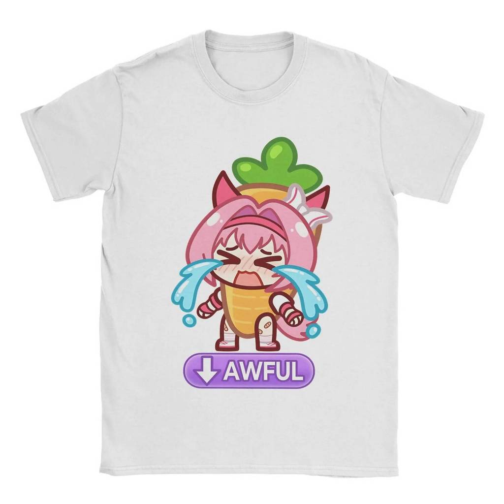 Uma Musume Haru Urara แครอทเสื้อยืดผู้ชายผ้าฝ้ายเสื้อ Ullzang รอบคอแขนสั้น