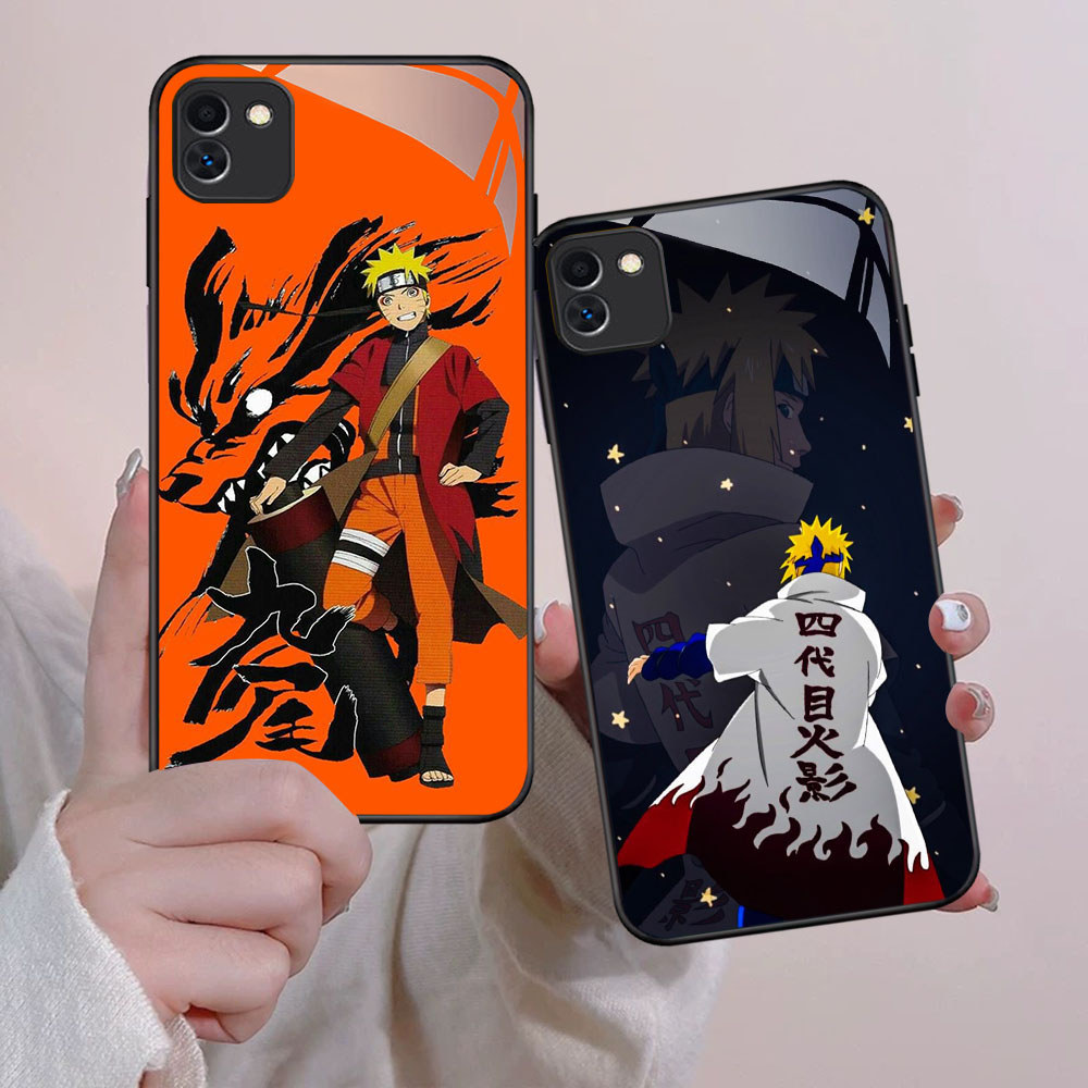 FB-49 Uzumaki Naruto HD แก้วกรณีปลอก Kaca สําหรับ Samsung A20S A10S A30 M10S M04 M01S A40S F04 A05 A