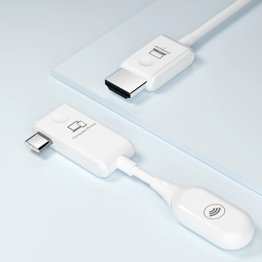 1080p Wireless Extender ตัวรับสัญญาณ HDMI ประเภท C เครื่องส่งสัญญาณวิดีโอเสียงสําหรับ Iphone 15 16 Ipad Pro แล็ปท็อป PC To TV โปรเจคเตอร์ Monitor