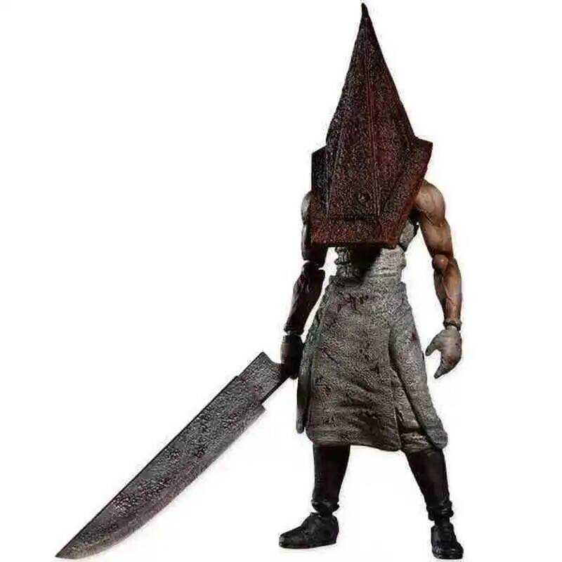 C Figma Silent Hill 2 Pyramid Head Red Pyramid Thing Articulated Posable Action Figure Horror Game