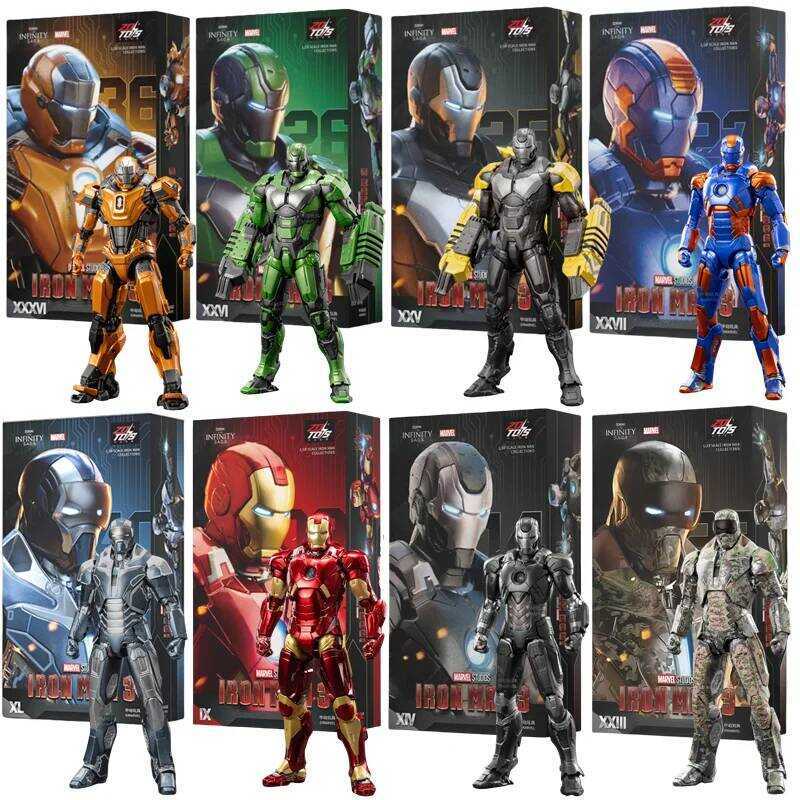C ZD Toys Marvel Studios Iron Man Mk3 Action Figure Mk35 Mk24 Mk40 Mk38 Tony Stark Ironman Figure A