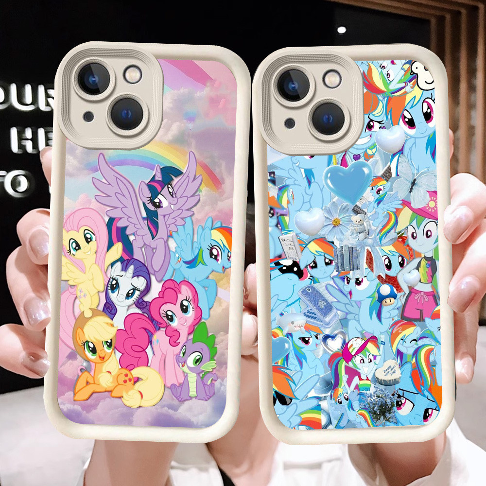 N-32 Rainbow Horse Soft Casing สําหรับ Tecno Spark GO1 GO1S GO2 2024 2023