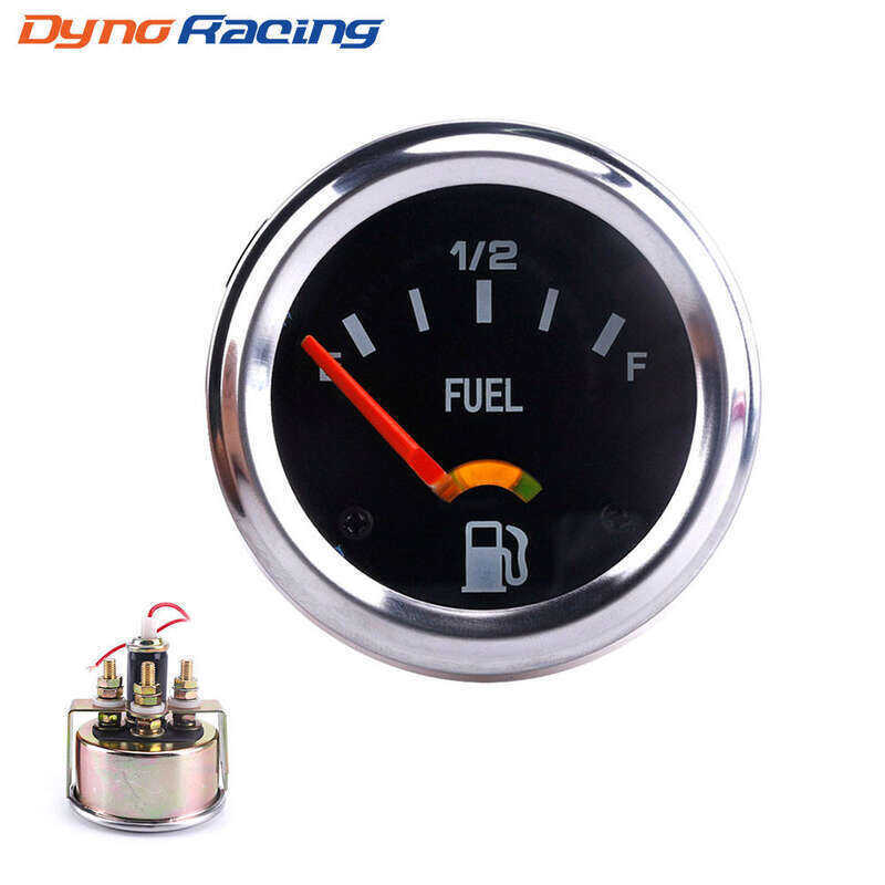 2 "52 มม.12V DC ไฟฟ้าเครื่องวัดระดับน้ํามันเชื้อเพลิงรถเมตร E-1/2-F Auto Pro Zone