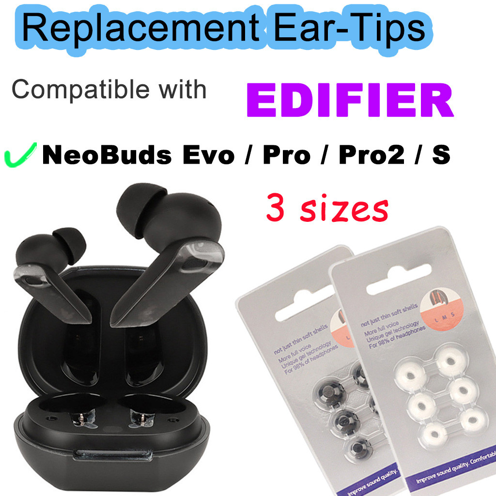 เคล็ดลับหู S/M/L สําหรับ EDIFIER NeoBuds Evo / NeoBuds Pro / NeoBuds Pro2 / NeoBuds S เคล็ดลับหูฟังท