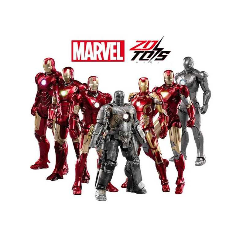 C ZD Toys Iron Man Action Figure Joint Movable Mk1 Mk3 Mk6 Mk7 Mk42 Mk45 Mk50 Mk85 Mk17 Mk33 Mk3 Ad