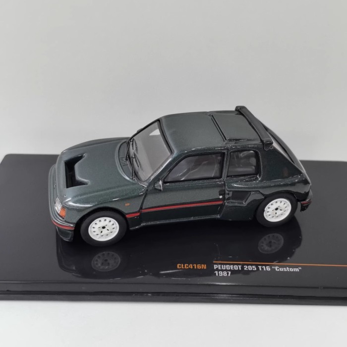 IXO 1/43 PEUGEOT 205 T16 Custom 1987 PEUGEOT รถรุ่นโลหะผสมจัดส่งฟรี
