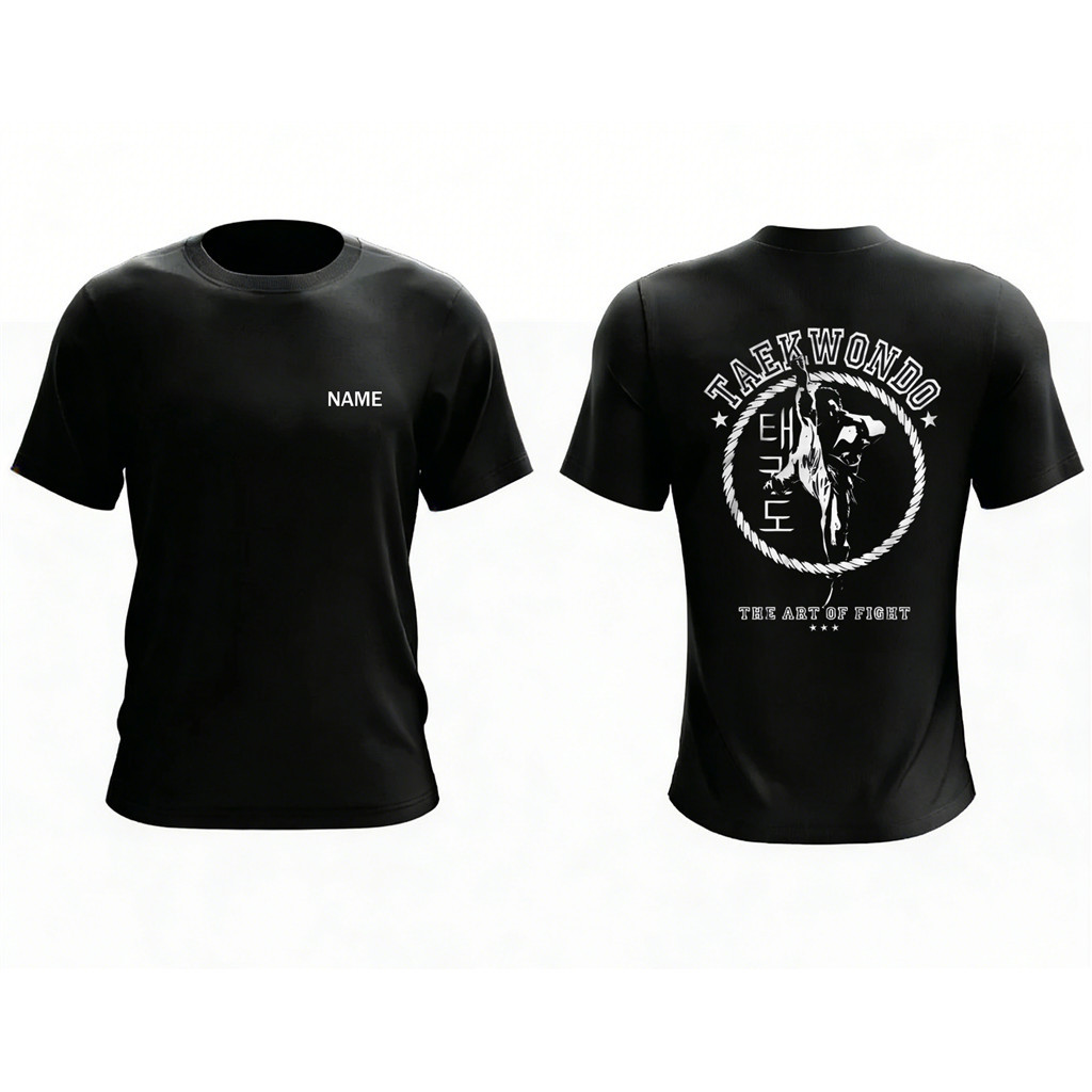 ผู้ชาย TAEKWONDO MASTER KICK เสื้อยืดผู้ใหญ่เสื้อยืดไมโครไฟเบอร์ Unisex