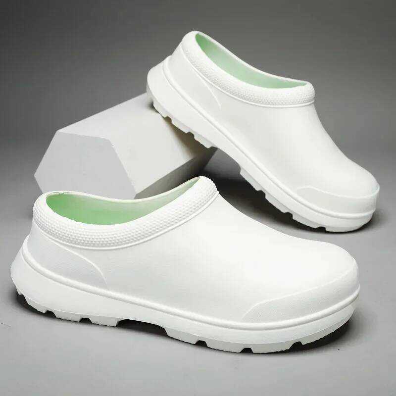 C Men Women EVA Chef Shoes Non-Slip Proof Nurse Shoes Oil-Proof Shoes Comfortable Workers Shoes Hig
