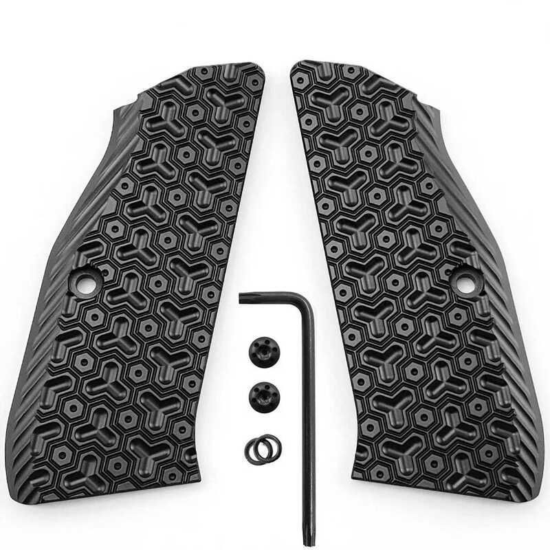 1pair CZ75 Grips Aluminium Alloy Grips for CZ 75 Full Size, SP-01 Series, Shadow 2, 75B BD, Gun Gri