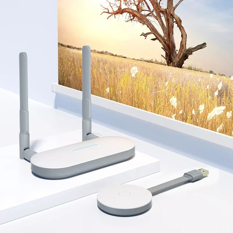 50M Wireless HDMI Video Transmitter และตัวรับสัญญาณ USB VGA HDMI Extender Display Adapter Kit สําหรั