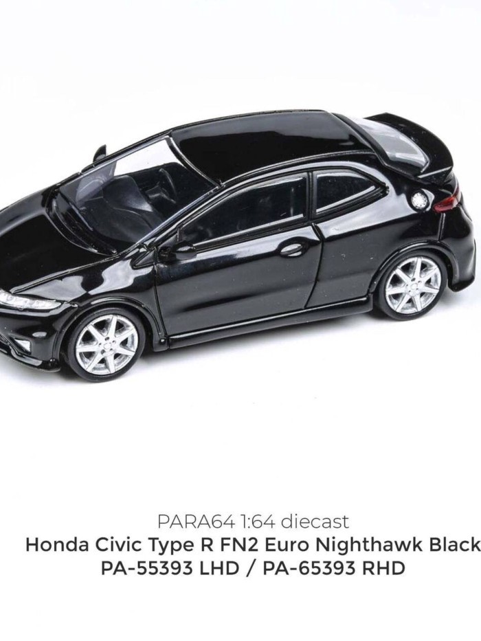 PARA64 1/64 โลหะผสม Honda Civic Type R FN2 Euro Civic FN2 โมเดลรถเครื่องประดับ