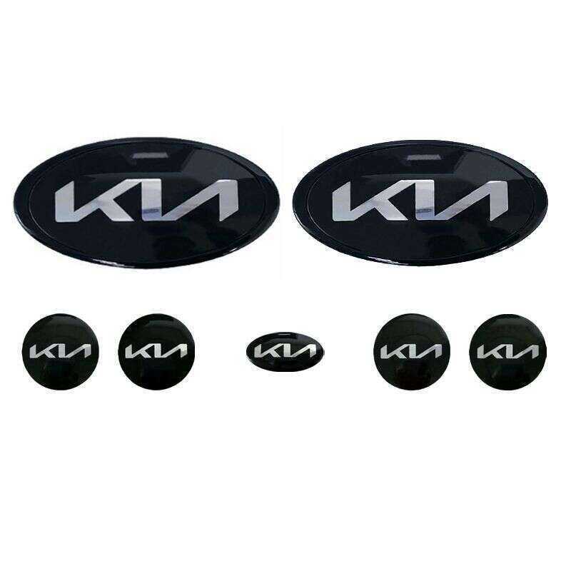 7 ชิ้น/เซ็ต KN โลโก้สําหรับ Kia K5 K3 K3S K4 K9 Shuma Forte Morning Picanto Cerato สัญลักษณ์ด้านหน้า