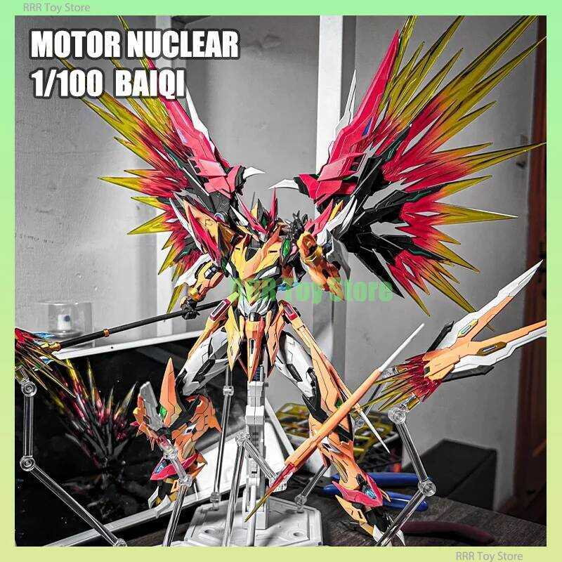 Motor Nuclear MG 1/100 MNP-XH01 BAIQI Model Kit Customized Action Figures Alloy Skeleton Robot Plas