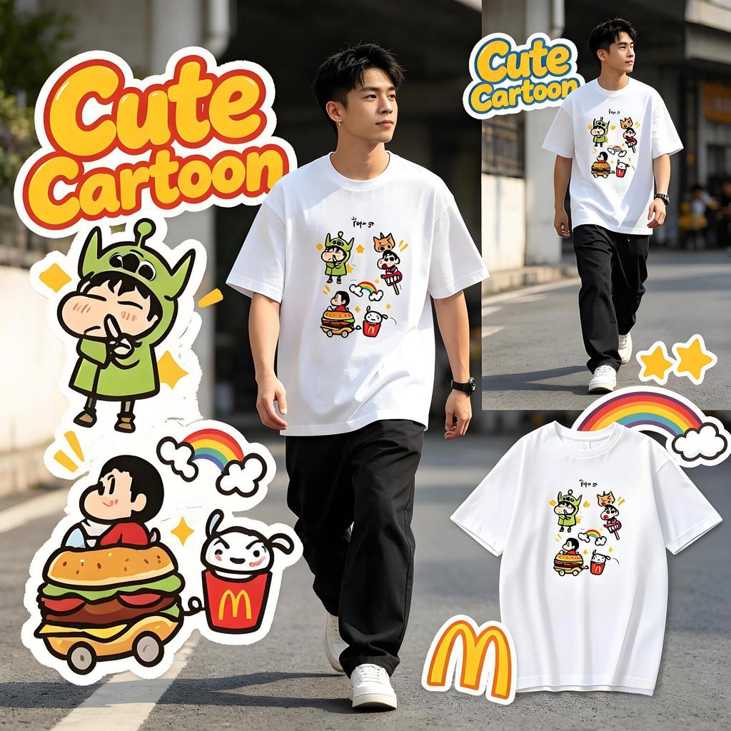 สตรีทสไตล์ Top Couple Outfit Crew Neck for Travellers