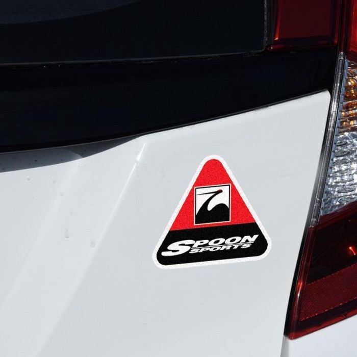 สินค้าใหม่ kdx Fastest Wangan สติกเกอร์รถเหมาะสําหรับ GK5 ดัดแปลง SPOON สามเหลี่ยม FC2 FK8 นิ้วรถสติ