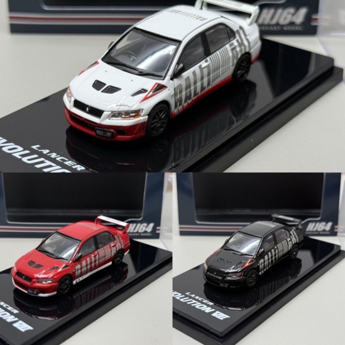 Hobby Japan 1/64 Mitsubishi Lancer EVO VII 7th Generation GSR evo7 โมเดลรถโลหะผสม