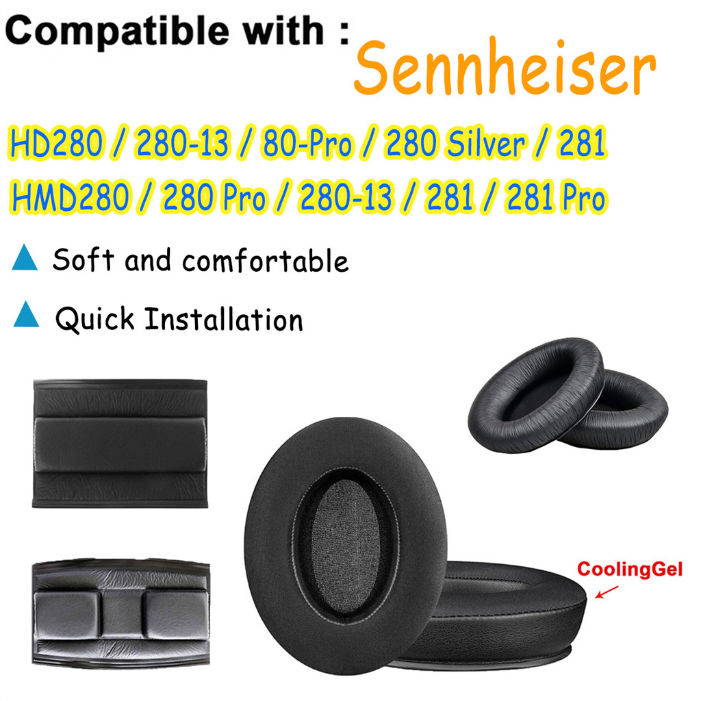 สําหรับแผ่นรองหูฟัง Sennheiser HD280 / HD280-13 / HD280-Pro / HD280 สีเงิน / HD281 / HMD280 / HMD280
