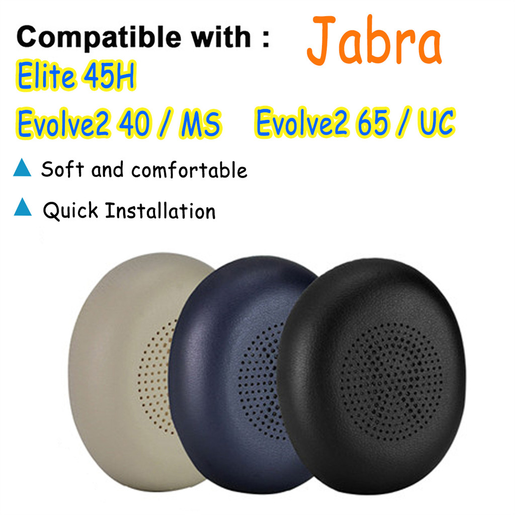 สําหรับ Jabra Elite 45H/Evolve2 65/UC Evolve2 40/MS เปลี่ยนแผ่นรองหูฟัง