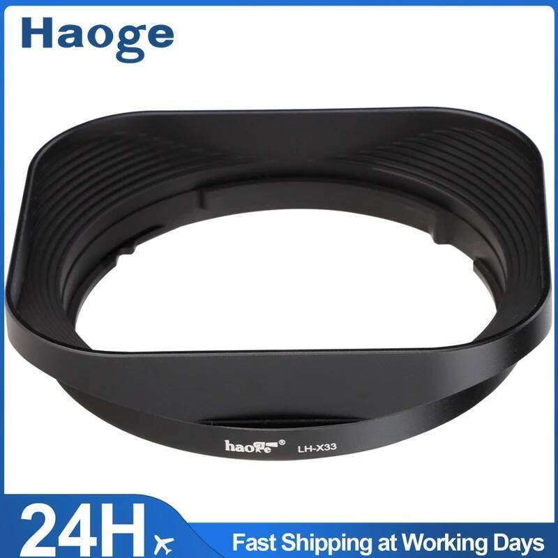 Haoge LH-X33 เลนส์โลหะสแควร์ Bayonet สําหรับ Fujifilm XF16-50 มม.,XF23 มม.F1.4 R WR เลนส์, Fuji XF33