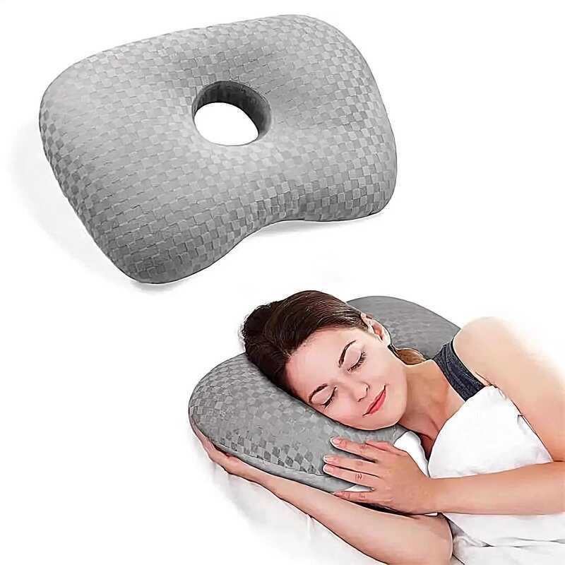 C Ear Piercing Ow Side Sleepers Donut Pillow Protective Sleeping Pillow Side Sleeping Non Pressure