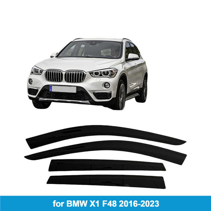 เหมาะสําหรับ BMW BMW X1 F48 2016-2023 Rain Block Side Window Deflector Rain Eyebrow หนา
