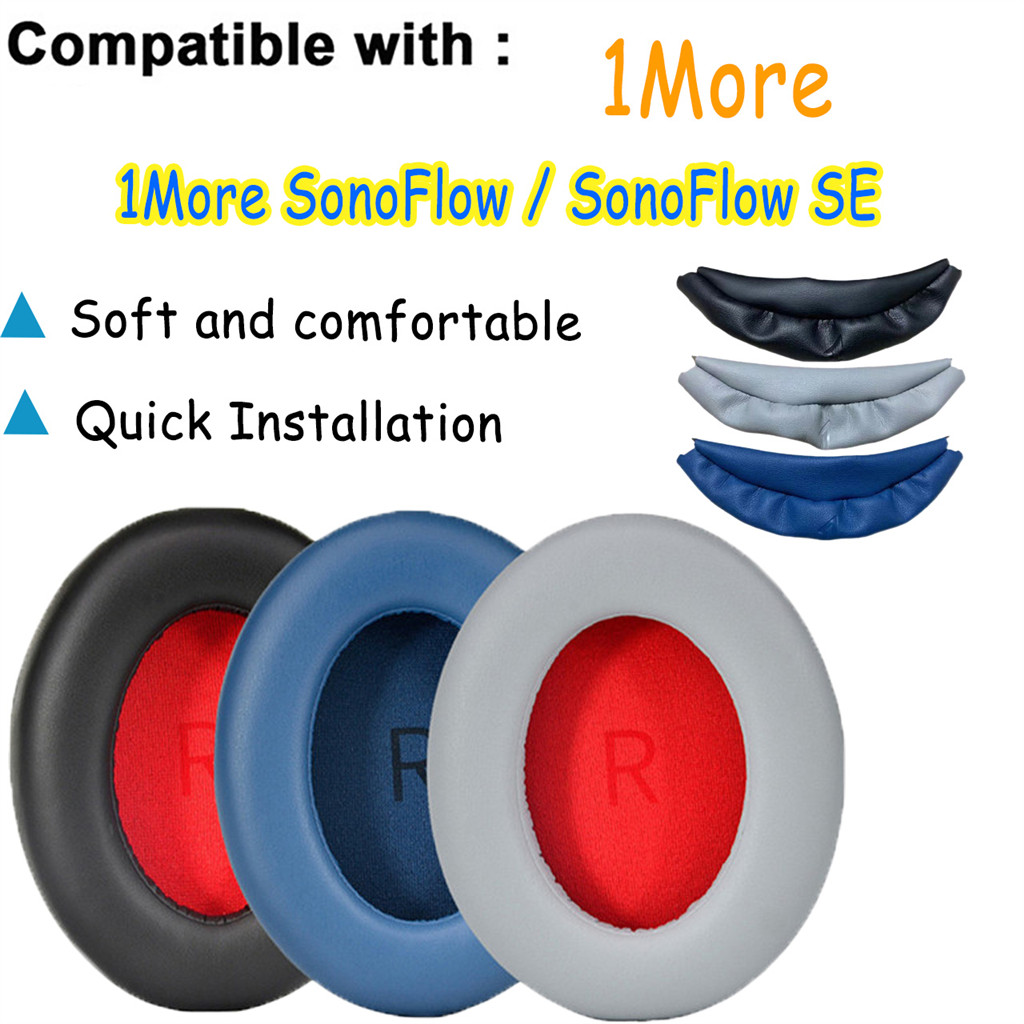 แผ่นรองหูฟังทดแทนสําหรับ 1More SonoFlow / SonoFlow SE เบาะรองหู