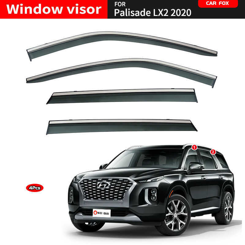 เหมาะสําหรับ Hyundai Palis Deflector Side Window Deflector Palisa LX2 Window visor