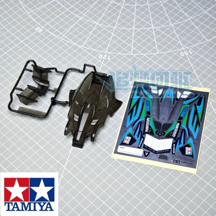 Tamiya tamiya ขับเคลื่อนสี่ล้อ 95466 แยกขาย MS MSL สีดําโปร่งใส Velcro MK2 เปลือกรถ