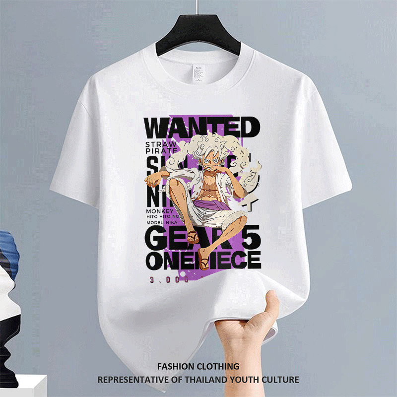 [COD] เสื้อยืดผู้ชาย คอกลม COOL OVERSIZE สีขาว-ดำ CASUAL สีดําแขนสั้น เสื้อยืด ลายการ์ตูน ผู้ชาย NEW YEAR FASHION