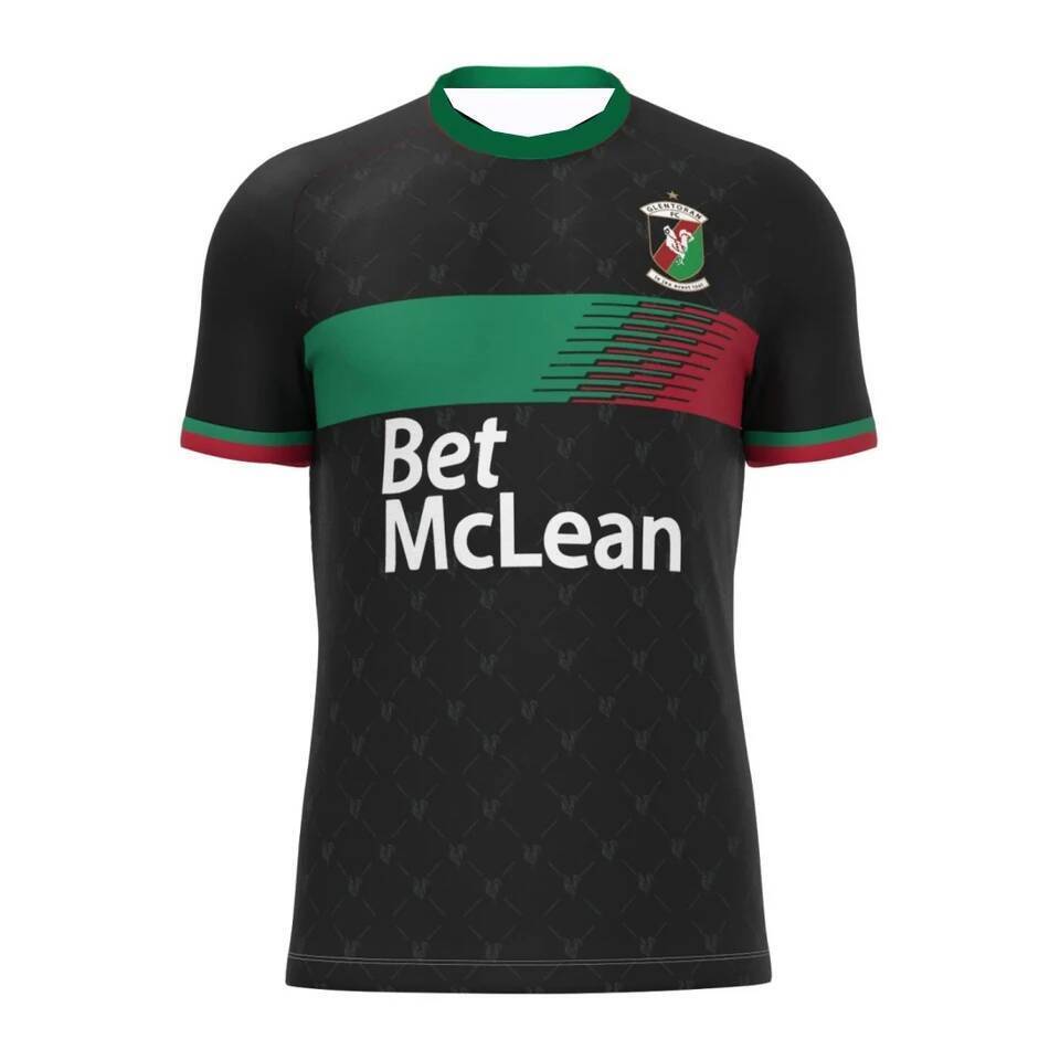 25-26 Glentoran FC เสื้อฟุตบอลเหย้า Northern Ireland jersey ฤดูใบไม้ร่วงกีฬาแห้ง Jersey Quickly เสื้