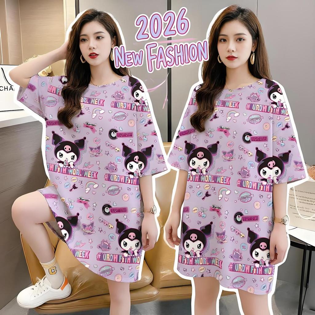 Street Chic T-shirt Summer Outfit Cotton for Young Women